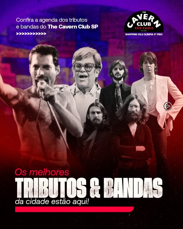 OS MELHORES TRIBUTOS E BANDAS ESTÃO NO THE CAVERN CLUB SP!