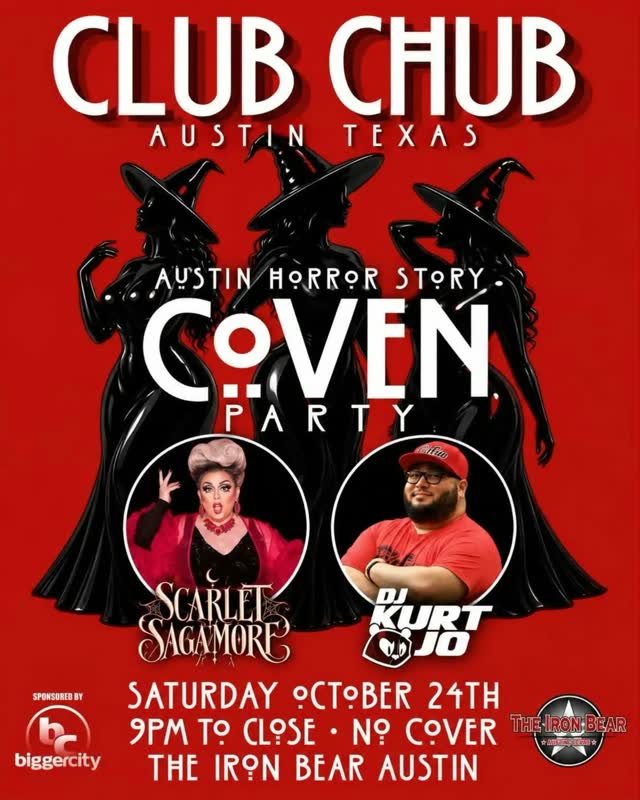 Club Chub Austin Texas - Austin Horror Story Coven Party