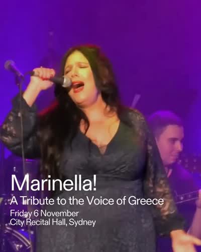 Experience one unforgettable evening of Marinella’s most beloved songs with acclaimed vocalist Penny Pavlakis, a 30-piece orchestra and an ensemble of Greek Australian musicians and dancers this November