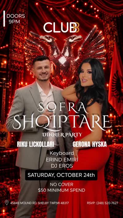 SOFRA SHQIPTARE at CLUB 8 - Live Albanian Music