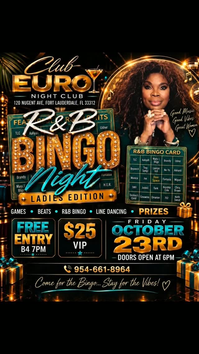 R&B BINGO NIGHT: Grown Up EDITION