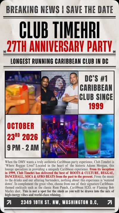 Celebrate 27 years of Club Timehri 🇯🇲🇬🇾🇹🇹🇧🇧🇱🇨🇭🇹🇰🇳🇦🇬🇬🇩🇧🇸🇻🇨