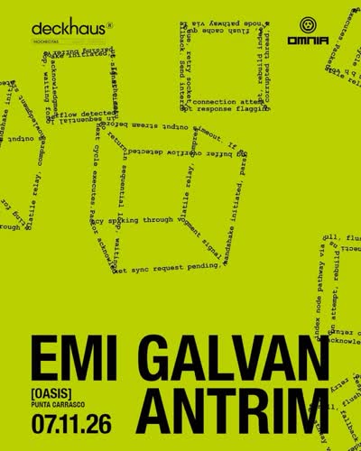 El próximo 7 de noviembre, @emigalvanmusic y @antrim_dj toman el control de la terraza de @deckhausclub donde cada uno por separado creará un verdadero viaje musical 🛸 Dos grandes referentes de la escena nacional y una noche a puro progressive 💥