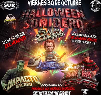 Halloween Sonidero en Club Sur Seattle!