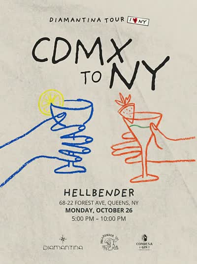 CDMX comes to NY. Diamantina at @hellbendernyc