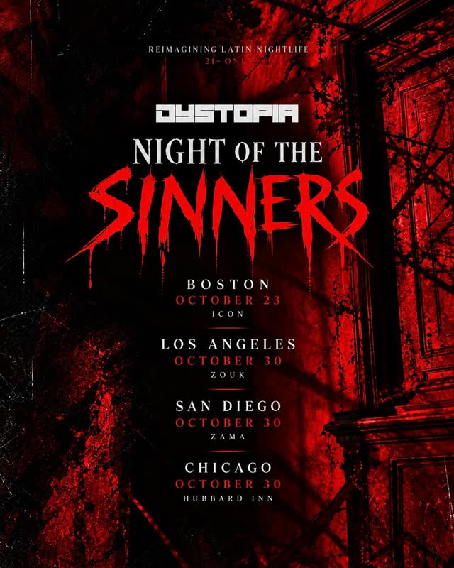 NIGHT OF THE SINNERS - a Latin Halloween event featuring reggaeton