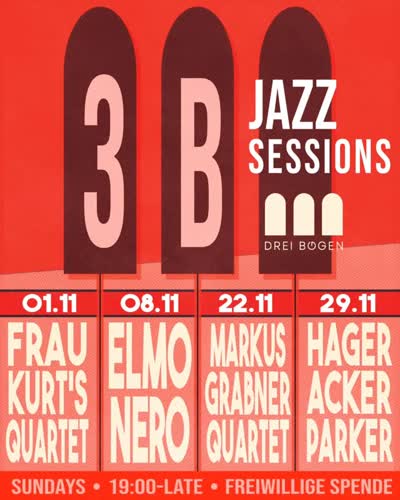 Vienna's jazz scene is growing! Join us at Drei Bögen for our weekly jam sessions, launching on November 1st at 7 PM.