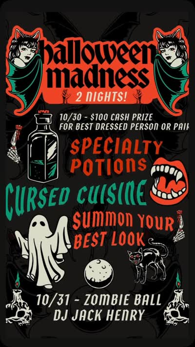 Halloween Madness 2 Nights! Zombie Ball