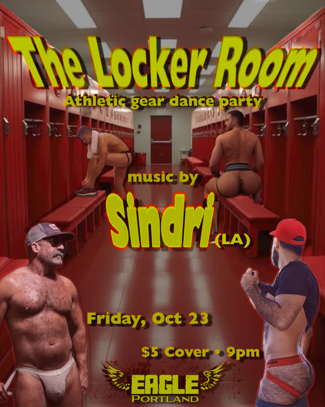 Next Friday! Get your ass in athletic gear and report to The Locker Room ⚽️ We have special guest @dj.sindri coming from LA to coach you all night!