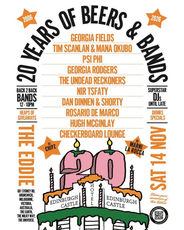 20 YEARS OF BEERS & BANDS at the EDI 🍻 We are turning 20!