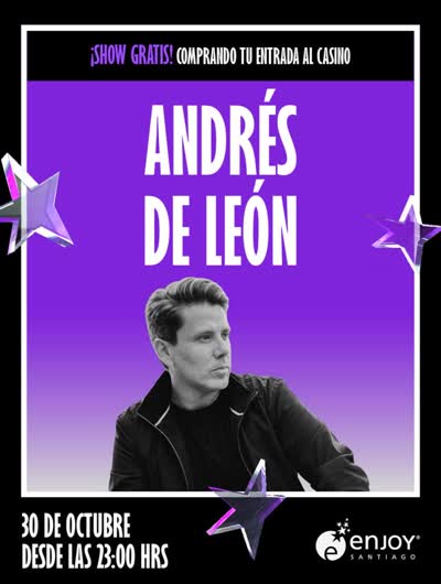 ¡Andrés de León llega a Enjoy Santiago!