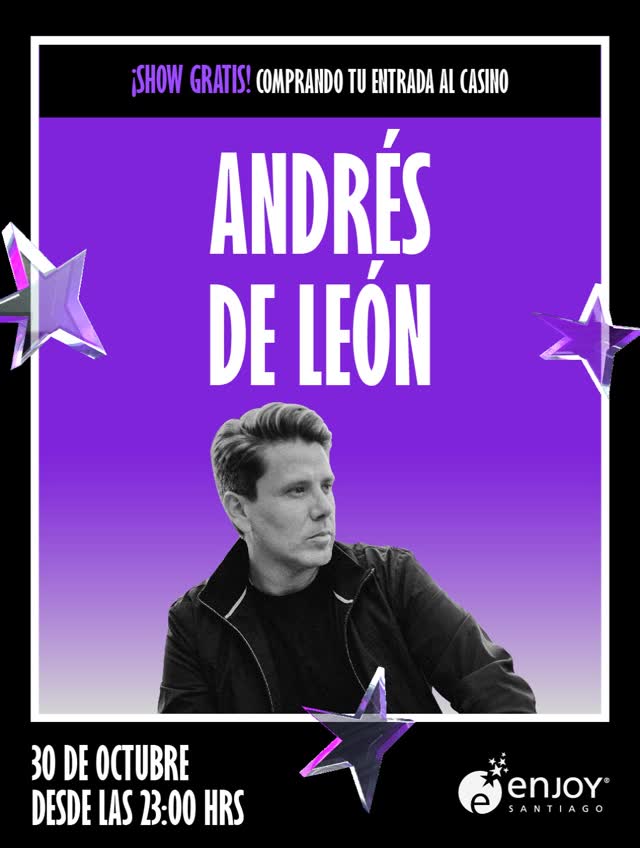 ¡Andrés de León llega a Enjoy Santiago!