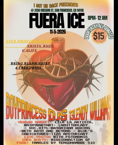NOVEMBER 5!!!!!! Join us at @elriosf once again at 8pm-12am, $15 door entry, all donated!! We will be having two amazing DJS with us!