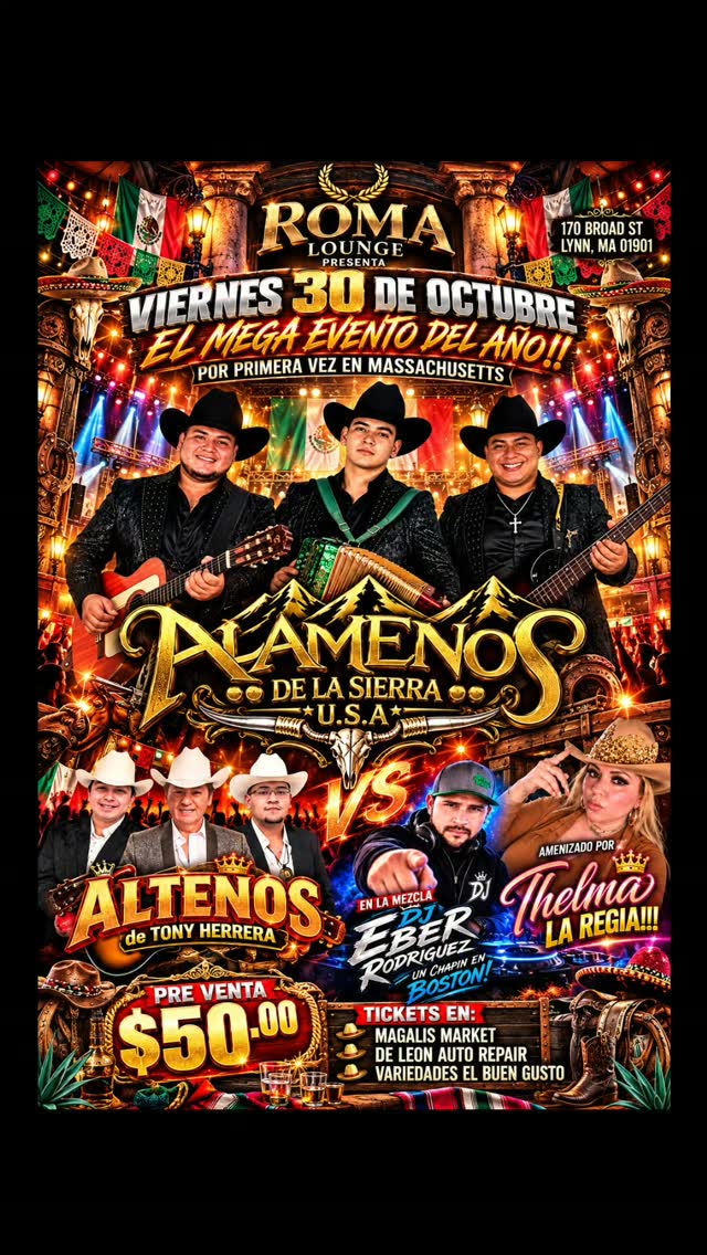 Roma Lounge Presenta El Mega Evento Del Ano!!