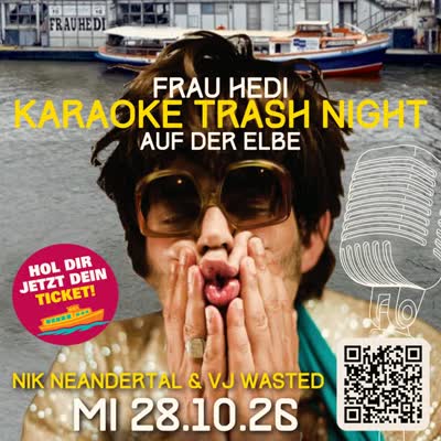 Frau Hedi Karaoke Trash Night auf der Elbe