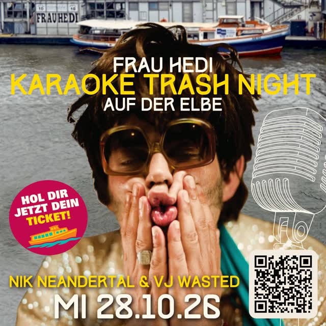 Frau Hedi Karaoke Trash Night auf der Elbe