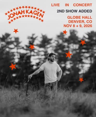 2ND SHOW ADDED - Jonah Kagen at Globe Hall