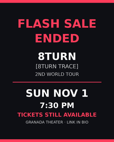 8TURN TRACE world tour