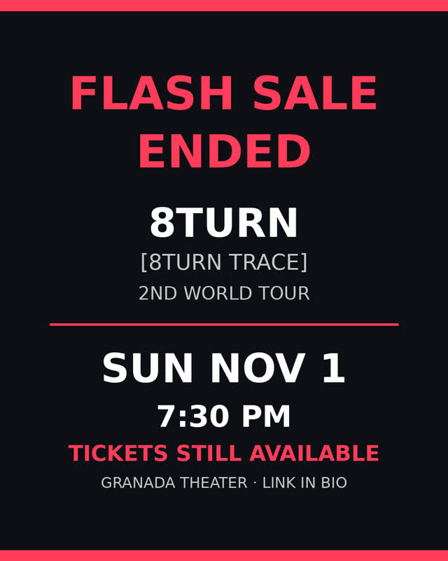 8TURN TRACE world tour