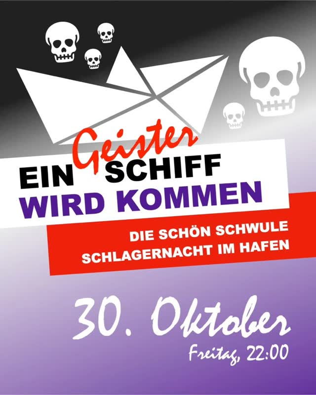 EIN SCHIFF WIRD KOMMEN - Die schön schwule Schlagernacht im Hafen