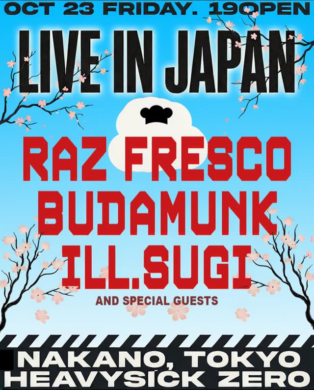 LIVE IN JAPAN 🎤🇯🇵 (10/23) NEXT FRIDAY !!