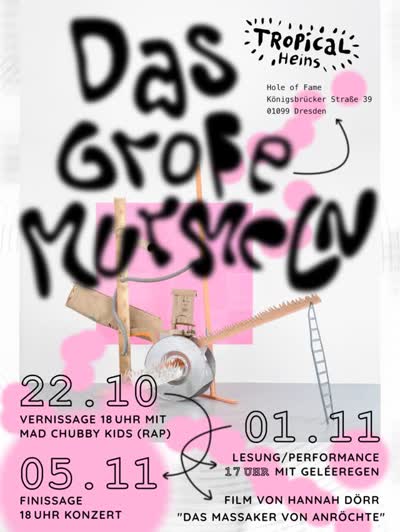 Das Große Murmeln Vernissage mit Konzert