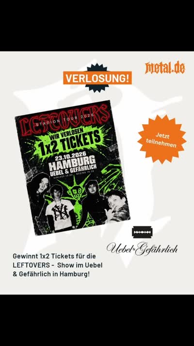 LEFTOVERS spielen am 23. Oktober 2026 im Uebel & Gefährlich in Hamburg. Die Wiener Band verbindet deutschsprachigen Punk mit Grunge und Alternative Rock.