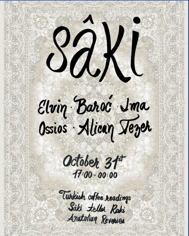 Sâki :: an evening of Anatolian reveries, slow listening, and old rituals finding their way into new spaces.