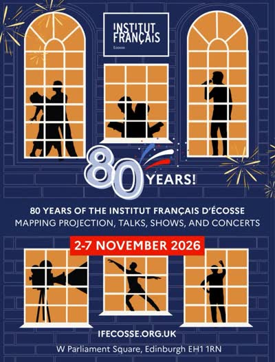 80 years of sharing French language and culture in Scotland! Celebrate 80 years of the Institut français d’Écosse