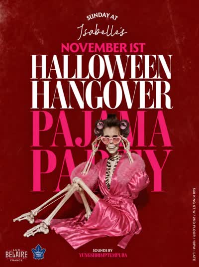 Halloween Hangover Pajama Party