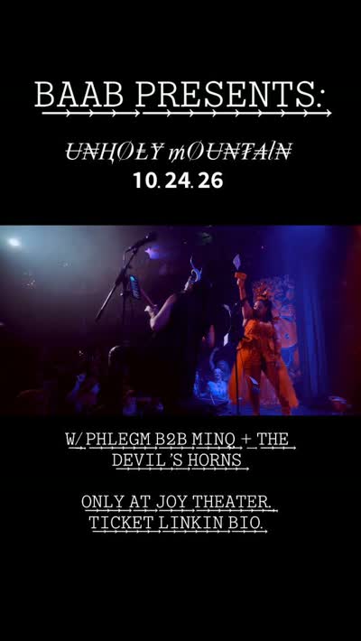 BAAB PRESENTS: UNHOLY MOUNTAIN