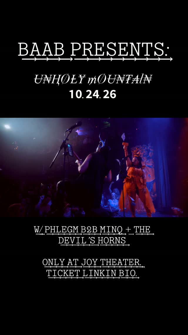 BAAB PRESENTS: UNHOLY MOUNTAIN