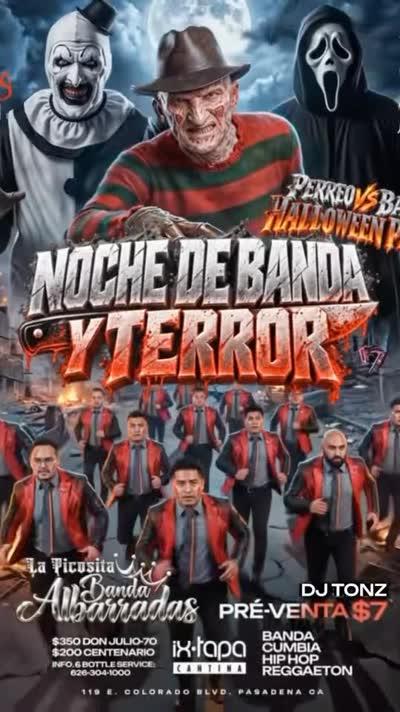NOCHE DE BANDA Y TERROR