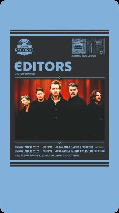 Editors Live Performance