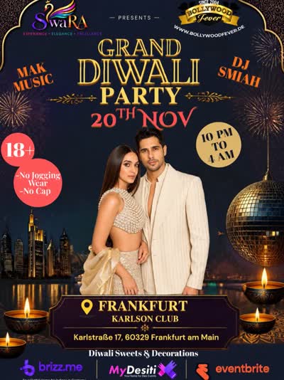 GRAND DIWALI PARTY 2026 – FRANKFURT
