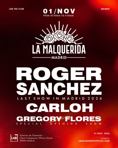 MADRID, UNA NOCHE MÁS PARA LA HISTORIA. @djrogersanchez · LAST SHOW IN MADRID 2026