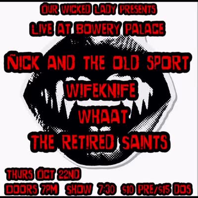 THURSDAY OCTOBER 22nd 2026 - Killer bill of 4 great bands