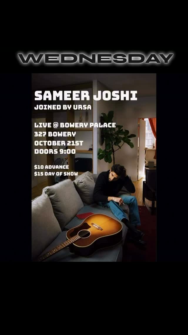 Sameer Joshi & Ursa Live at Bowery Palace
