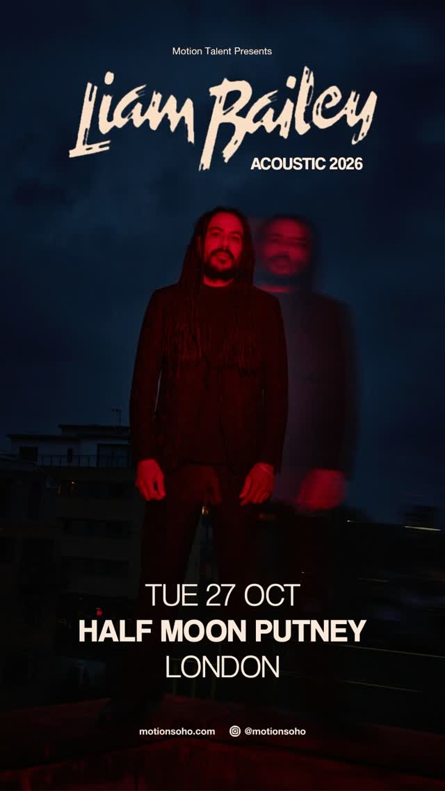 We’ve got @liambailey.music joining us at The Half Moon on Tuesday 27th October for a special acoustic set 🎸 With a voice like no other and credits alongside the likes of @shyfx and @chaseandstatus Get your tickets via our link in bio.