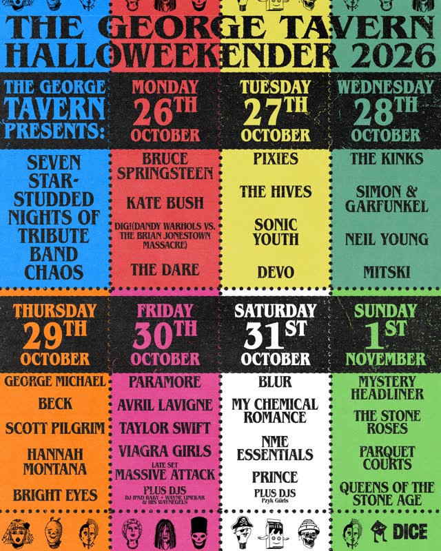 The George Tavern Halloweenender 2026