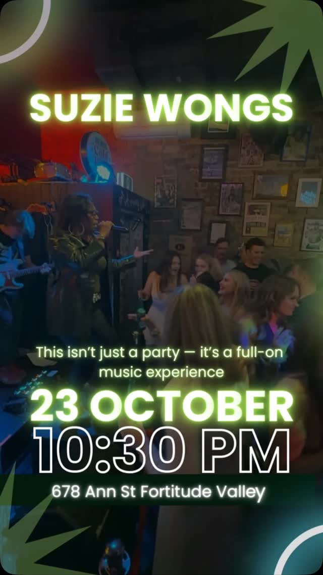 Join me at Suzie Wongs this Friday night