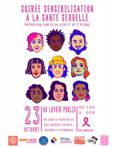 SOIRÉE SENSIBILISATION À LA SANTÉ SEXUELLE • Prévention cancer du sein et de l’utérus