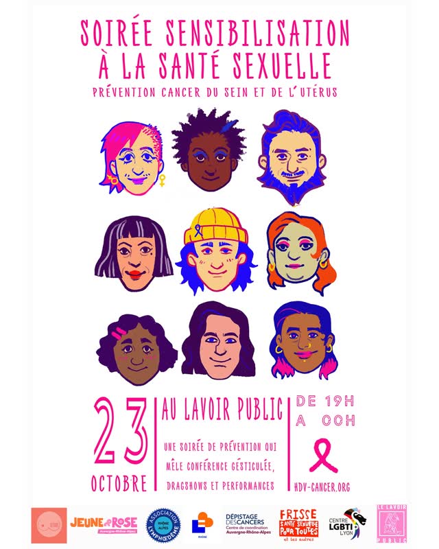 SOIRÉE SENSIBILISATION À LA SANTÉ SEXUELLE • Prévention cancer du sein et de l’utérus