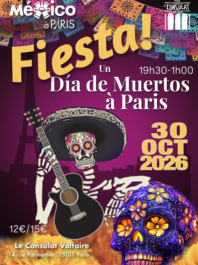 Fiesta Día de muertos à Paris