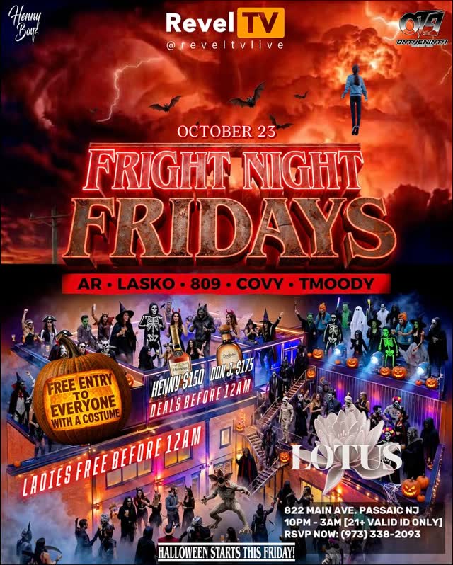 HALLOWEEN STARTS THIS FRIDAY!! OCTOBER 23 FRIGHT NIGHT FRIDAYS