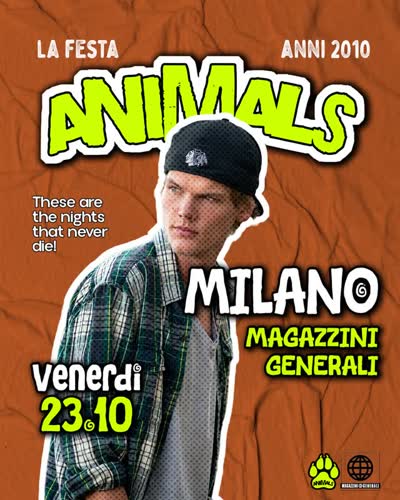 ANIMALS - la festa anni 2010 più grande d’Italia