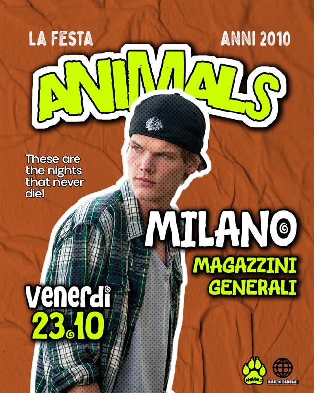 ANIMALS - la festa anni 2010 più grande d’Italia