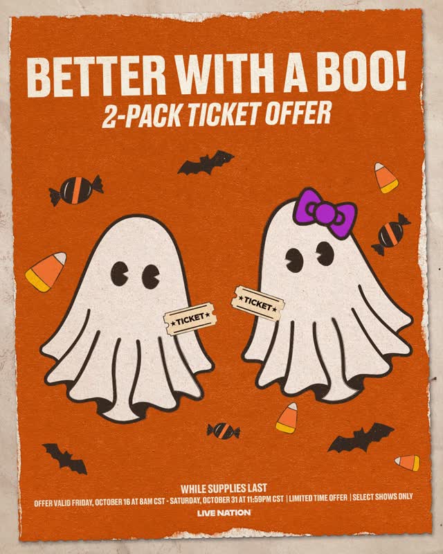 Live events are 'Better with a BOO!' this Halloween season!
