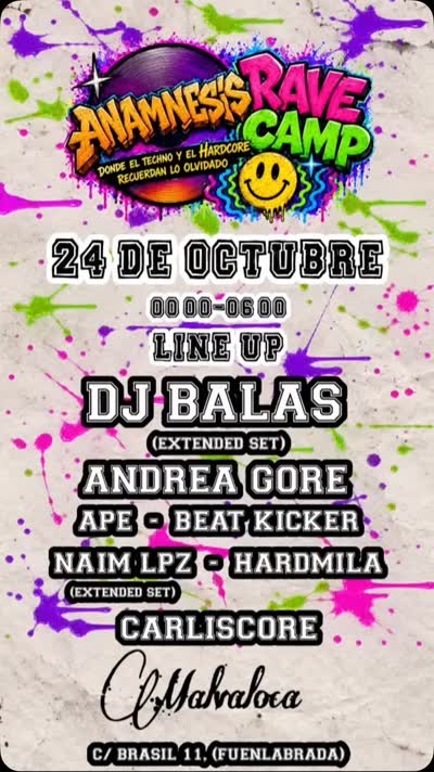 ANAMNESIS RAVE CAMP 1o ANIVERSARIO