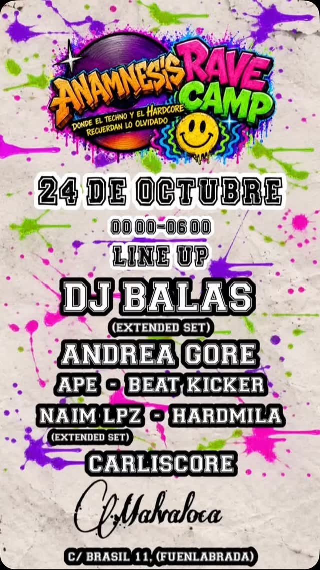 ANAMNESIS RAVE CAMP 1o ANIVERSARIO